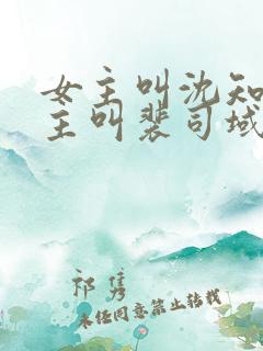 女主叫沈知意男主叫裴司域的小说