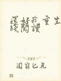 还好我重生了在线阅读