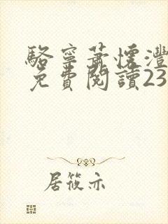 骆宁萧怀沣全文免费阅读23