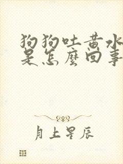 狗狗吐黄水白沫是怎么回事