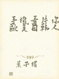 手机看片你懂的欧美日韩人妻