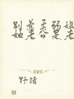 别惹柔弱姐姐,她老公是老婆奴