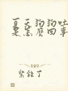 夏天狗狗吐白沫是怎么回事