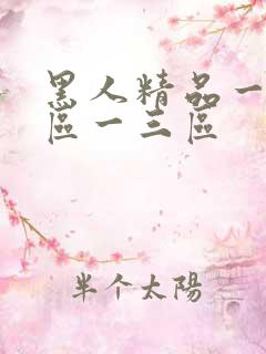 黑人精品一区二区一三区