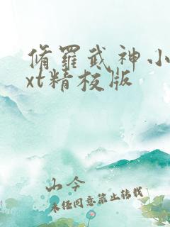 修罗武神小说txt精校版