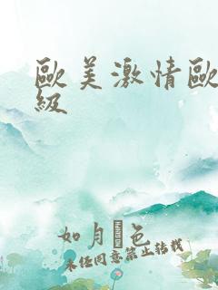 欧美激情欧美一级