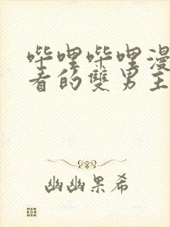 哔哩哔哩漫画好看的双男主