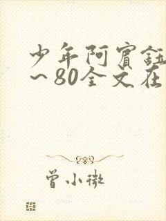 少年阿宾钰慧1～80全文在线阅读