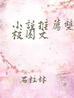 小说推荐双男主校园文