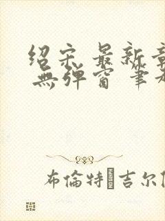 绍宋 最新章节 无弹窗 笔趣阁