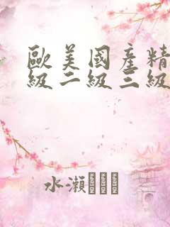 欧美国产精品一级二级三级