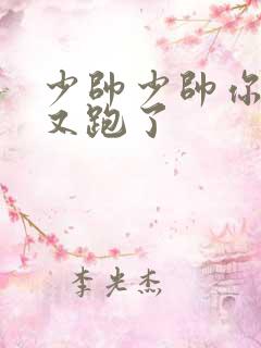 少帅少帅你老婆又跑了