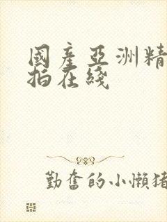 国产亚洲精品自拍在线