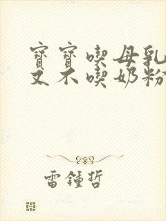 宝宝吃母乳不够又不吃奶粉怎么办