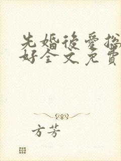 先婚后爱总裁你好全文免费阅读