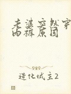 老婆突然穿透明内裤原因