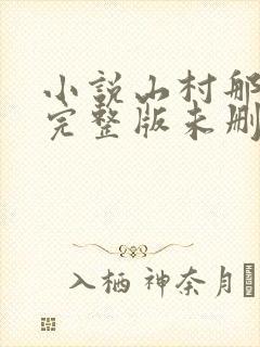 小说山村那点事完整版未删减小说