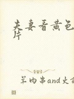 夫妻看黄色一级片