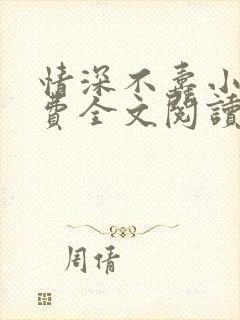 情深不寿小说免费全文阅读