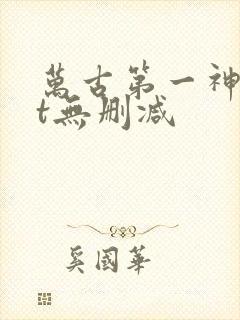 万古第一神txt无删减