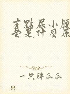 有点尿小腹就难受是什么原因