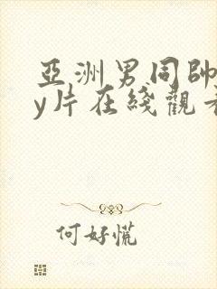 亚洲男同帅gay片在线观看