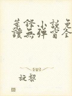 叶锋小说免费阅读无弹窗全文