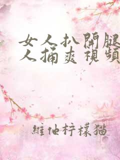 女人扒开腿让男人捅爽视频