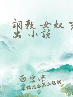 调教 女奴 露出 小说