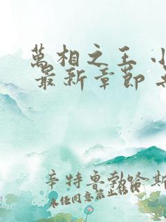 万相之王 小说 最新章节 无弹窗