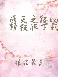 通天之路txt精校版下载