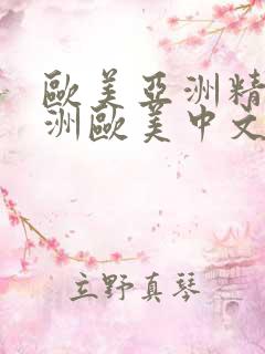 欧美亚洲精品亚洲欧美中文日韩