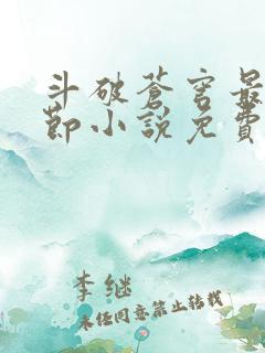 斗破苍穹最新章节小说免费阅读