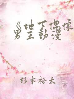 《地下偶像》双男主动漫