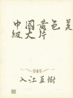 中国黄色美女一级大片