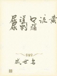 尿道口流黄脓排尿刺痛