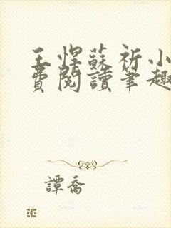 王悍苏祈小说免费阅读笔趣阁最新