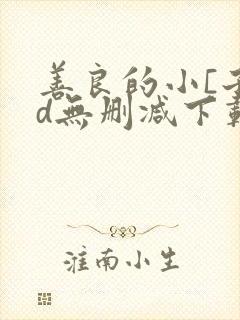 善良的小[子hd无删减下载