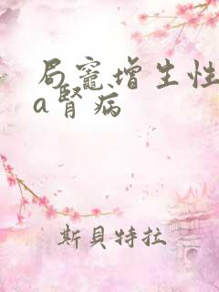 局灶增生性iga肾病