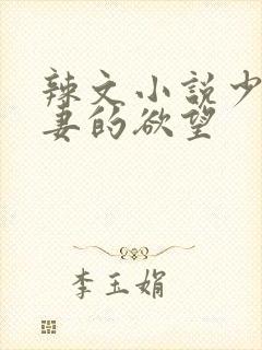 辣文小说少妇人妻的欲望