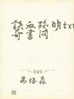 铁血残明txt奇书网