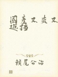 国产又爽又黄无遮挡