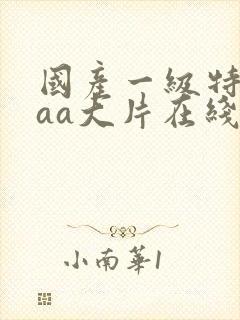 国产一级特黄aaa大片在线播放