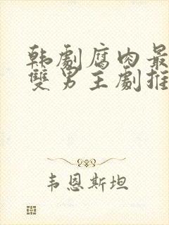 韩剧腐肉最多的双男主剧推荐