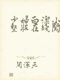 少妇白洁小说完整版在线阅读