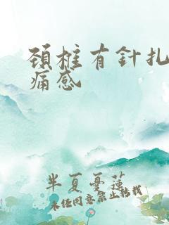 颈椎有针扎的刺痛感