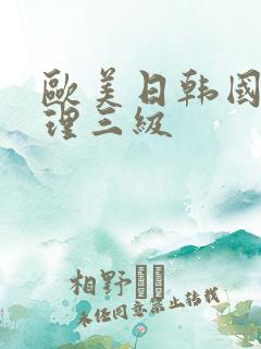 欧美日韩国产伦理三级