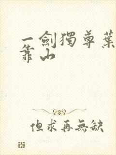 一剑独尊叶玄的靠山