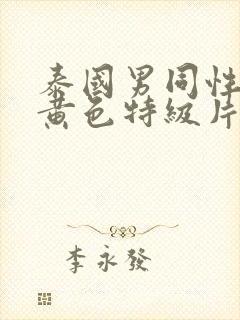 泰国男同性恋的黄色特级片