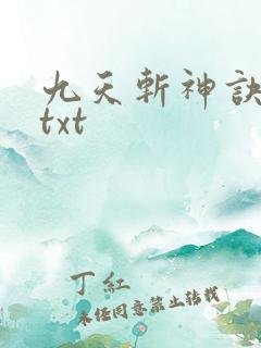 九天斩神诀林辰txt